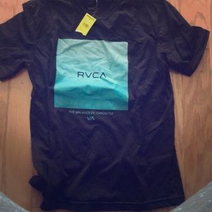 Black RVCA with blue logo.
